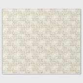 Inspirerend woorden goud cadeaupapier (Vlak)