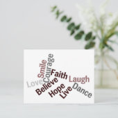 Inspirerend woorden Kaarten (Staand voorkant)