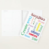 Inspirerend woorden kleurrijke studenten Groot Planner (Display)