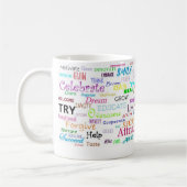 Inspirerend woorden koffiemok (Links)