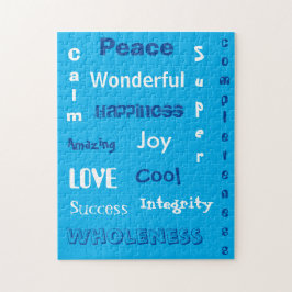 Inspirerend woorden legpuzzel