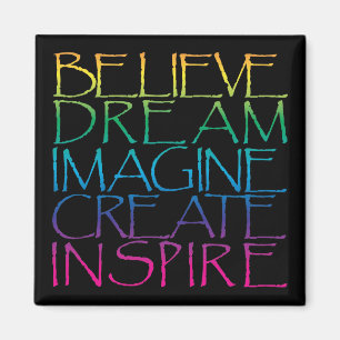 Inspirerend woorden magneet