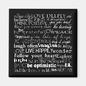 Inspirerend woorden magneet (Voorkant)