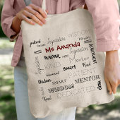 Inspirerend woorden Mentor leraar waardering Tote Bag