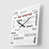 Inspirerend woorden Mentor leraar waardering Vierkante Klok (Hoek)