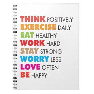 Inspirerend woorden - Motivatie Notitieboek
