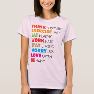 Inspirerend woorden - Motivatie T-shirt
