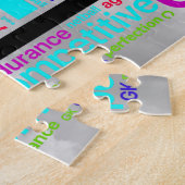 Inspirerend woorden Netball Player-posities Legpuzzel (Zijkant)