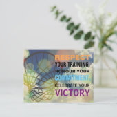 Inspirerend woorden Netball Sport Quote Briefkaart (Staand voorkant)