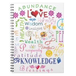 Inspirerend woorden notitieboek