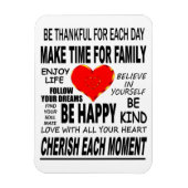 Inspirerend woorden om door te leven magneet (Verticaal)