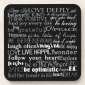 Inspirerend woorden onderzetter (Voorkant)