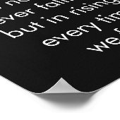 Inspirerend woorden over leven Confucius citeert Poster (Hoek)