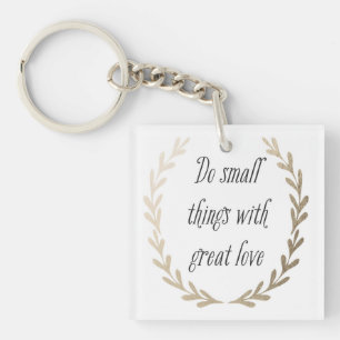 Inspirerend woorden sleutelhanger