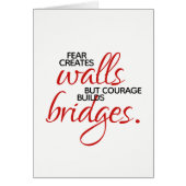 Inspirerend woorden stimuleren bouwt bruggen (Voorkant)