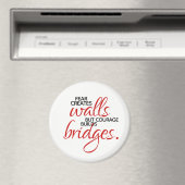 Inspirerend woorden stimuleren bouwt bruggen magneet (Insitu (Vaatwasser))