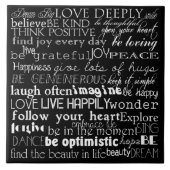 Inspirerend woorden tegeltje (Voorkant)