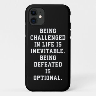 Inspirerend woorden - Uitdaging vs nederlaag Case-Mate iPhone Case