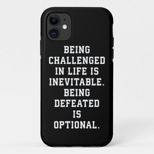 Inspirerend woorden - Uitdaging vs nederlaag Case-Mate iPhone Case (Achterkant)