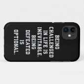 Inspirerend woorden - Uitdaging vs nederlaag Case-Mate iPhone Case (Achterkant (horizontaal))