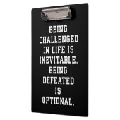 Inspirerend woorden - Uitdaging vs nederlaag Klembord (Links)