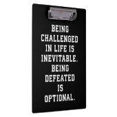 Inspirerend woorden - Uitdaging vs nederlaag Klembord (Rechts)