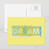 Inspirerend woorden van Megan Meagher | Dream Briefkaart (Voorkant / Achterkant)