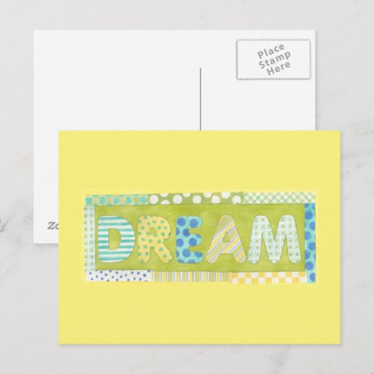 Inspirerend woorden van Megan Meagher | Dream Briefkaart (Voorkant / Achterkant)