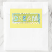 Inspirerend woorden van Megan Meagher | Dream Rechthoekige Sticker (Tas)