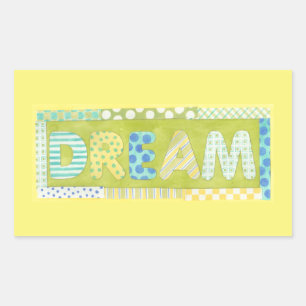 Inspirerend woorden van Megan Meagher   Dream Rechthoekige Sticker