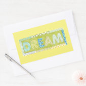 Inspirerend woorden van Megan Meagher | Dream Rechthoekige Sticker (Envelop)