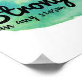 Inspirerend woorden voor dromers en harde werkneme poster (Hoek)