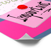 Inspirerend woorden - voor een dochter poster (Hoek)