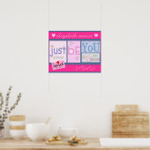 Inspirerend woorden - voor een dochter poster (Keuken)