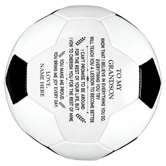 inspirerend woorden voor mijn kleinzoon Love Voetbal (Gedraaid)