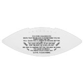 Inspirerend woorden voor onze kleinzoon liefde american football (Paneel)