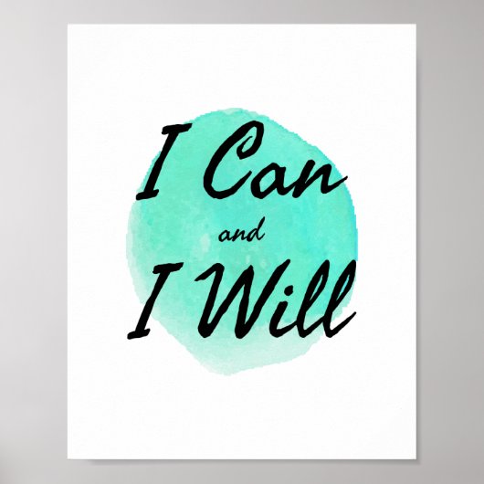 inspirerend woorden voor werk en succes poster (Voorkant)