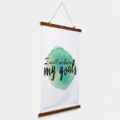 inspirerend woorden voor zelfzorg hangend wandkleed (Gebogen)