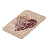 Inspirerend woorden Waterverf hart Magneet (Linkerzijde)