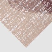 Inspirerend woorden Waterverf hart Tissuepapier (Detail)