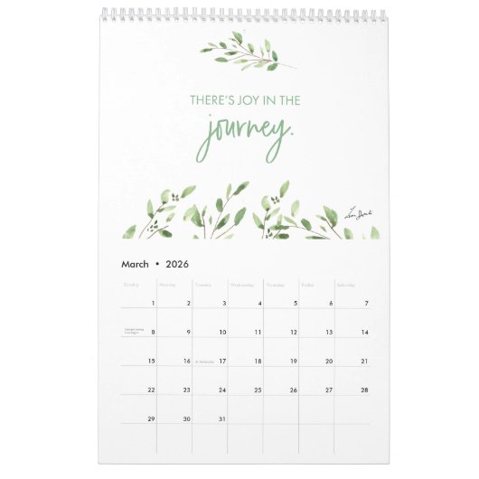 Inspirerend woorden Waterverf kunst: Lorena Depant Kalender (Mar 2026)