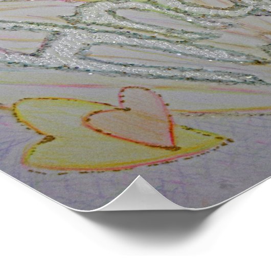 Inspirerend Word Angel Art Poster afdrukken (Hoek)