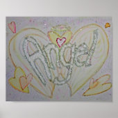 Inspirerend Word Angel Art Poster afdrukken (Voorkant)