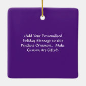 Inspirerend Word Art - Ornamenten voor aangepaste (Achterkant)