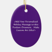 Inspirerend Word Art - Ornamenten voor aangepaste  (Achterkant)