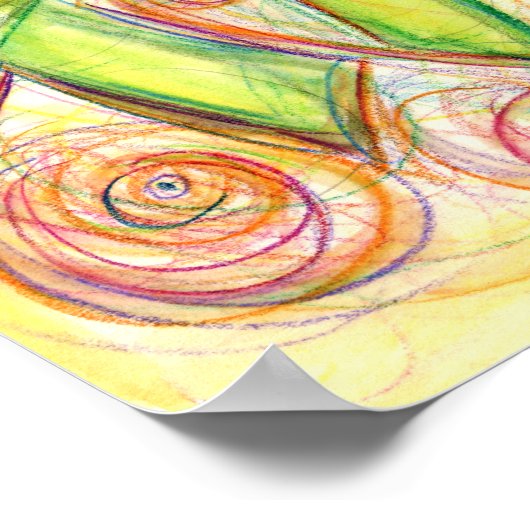 Inspirerend Word Art Poster (Hoek)