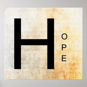 Inspirerend Word Art Poster