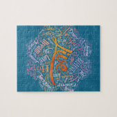 Inspirerend Word Cloud Art in Lotus Legpuzzel (Horizontaal)