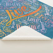 Inspirerend Word Cloud Art in Lotus Sherpa Deken (3/4)