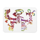 Inspirerend Word Collage Magnet Magneet (Horizontaal)